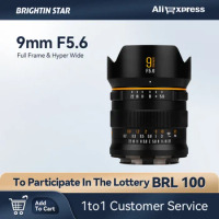 Brightin Star 9mm F5.6 Full Frame Large Aperture Wide Angle Fisheye Mirrorless Camera Lens for Nikon Z Sony E Canon RF Leica L
