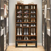 8-Tier Tall Shoe Rack Shelf Cubby Storage Cabinet Home Furniture Cabinets for Living Room Shoerack Shoe-shelf Shoes Organizers