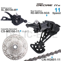 SHIMANO DEORE 11Speed Groupset SL-M5100-IR Shifter RD-M5100 Rear Derailleur RD-M6100 Cassette 42 51T Chain parts for MTB