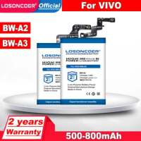 LOSONCOER 500-800mAh BW-A2 BW-A3 Replacement Battery For VIVO BW-A3 BW-A2 Smart Watch +Free tools