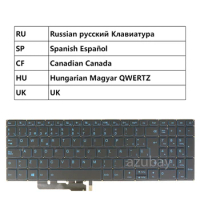 Portuguese Nordic French AZERTY Keyboard For Lenovo Ideapad L340-17IRH L340H-17IRH L340L- L340R-17IRH L340E-17IRH Blue Backlit