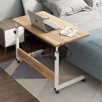 書桌 電腦桌 一件代發床邊桌移動降小桌子家用帶輪小型筆記本電腦支架