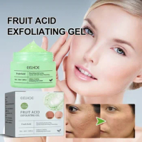Fruit Acid Facial Exfoliating Gel Deep Clean Pore Blackhead Remove Acne Repair Face Peeling Whiten Moisturizer Skin Care cream