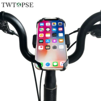 TWTOPSE Bicycle Phone Mount Holder For Brompton Folding Bike A C P Line 3SIXTY PIKES Handlebar Alloy Bracket Stand Support