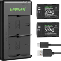 Neewer Replacement LP-E6NH Battery Rechargeable Battery Charger Set for Canon EOS R7, EOS R5, EOS R6, EOS R, 5D II III IV, 6D