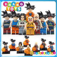 Đồ chơi Xếp hình mô hình Dragon Ball Goku - Android 17 - Tien Shinhan - Krillin - Bardock Minifigure