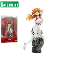 KOTOBUKIYA Original EVANGELION Anime Figure Asuka Langley Soryu Action Figure White Driving Suit Toys for Kids Gift Model