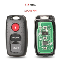 jingyuqin 10pcs/Lot Remote Car Key For Mazda 3 6 MPV Protege5 3Buttons 315Mhz KPU41794 Keyless Transmitter Alarm Beeper Clicker