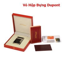 Hộp Đựng Bật Lửa Dupont - Hộp Quà Tặng Sang Trọng Đầy Đủ Phụ Kiện - Hộp Vuông Màu Đỏ