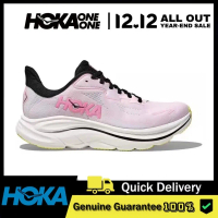 【100% Authentic】HOKA ONE Clifton 10 Professional Running Shoes Women Pink