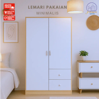 Lemari Pakaian Minimalis 2 Pintu - Lemari 2 Pintu Kamar Tidur- Lemari Baju Minimalis - Lemari Pintu 