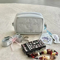2026 Korean Style Simple CCD Camera Bag Japanese Embroidery Butterfly Makeup Bag Storage Bag Cosmeti