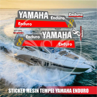 SAHILA STICKER STICKER STICKER MESIN TEMPEL YAMAHA ENDURO 8 PK 8 HP / ENNDURO STICKER SET OUTBOARD