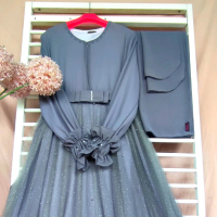 gamis ceruty full tile Glitter