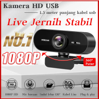 [Next day] Kamera Webcam 1080P HD | Gambar jernih stabil buat Live TikTok | Mic bawaan & sudut lebar