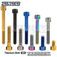 Xingxi Titanium Ti Bolt M6X10 15 18 20 25 30 35 40 45 50 55 60 65mm Stigma Screw For MTB/Road Bicycle Seatpost Headset Brake