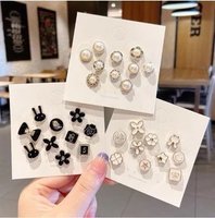 Set Bros Pin 10 In 1 Motif Bunga Bintang Kelinci Aneka Desain Accidental Pin Kancing 10pcs Fashion W