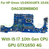 For HP Omen 15-EK0018TX 15-EK Laptop motherboard DAG3EBMB8D0 with I5 I7-10th CPU GPU GTX1650/1650TI 4G 100% Tested Fully Work