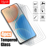 4Pcs Transparent Tempered Glass For Honor X9 X8 X7 X6 X5 X8a X7a 10X 9X 9A 8A 8C 50 70 Lite Play 20 30 40 Plus Protective Film