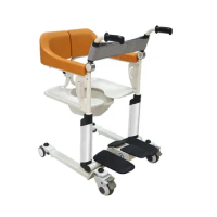 Multifunction patient transfer lift bathroom toilet seat commode wheel chair