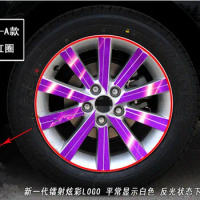 Plated 17 Inch Rims / Wheels Protective Sticker / Film For Toyota Camry Z2CA623