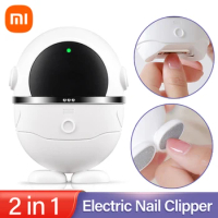 Xiaomi Electric Automatic Nail Clippers &amp; Nail File Nail Cutter Trimmer Manicure For Baby Adult Safe Care Tool Nail Sharpener