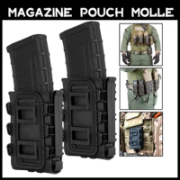 Tactical Molle Scorpion Fast Magazine Pouch AK 74/47 AR M4 5.56/7.62 9mm Rifle Magazine Holster Gun Hunting Airsoft Accessories