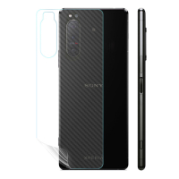 O-one大螢膜PRO SONY Xperia 5 II 全膠背面保護貼 手機保護貼-CARBON款