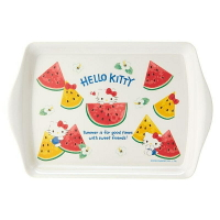 【震撼精品百貨】凱蒂貓_Hello Kitty~日本SANRIO三麗鷗 KITTY美耐皿托盤-夏日水果*19647