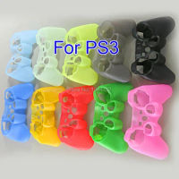 10pcs High Quality Protective Silicone Soft Skin Case Cover for playstation 3 PS3 Controller