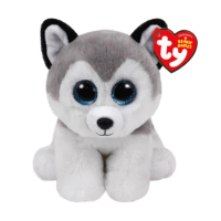 15cm Ty Beanie Big Eyes Huskies Dog Buff Stuffed Plush Toy Animal Doll 6" Children Birthday Christmas Gift Kawaii Room Decor