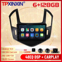 2 Din Carplay Android Radio Receiver Multimedia Stereo For Chevrolet CRUZE 2012 2013 2014 2015 GPS Navi BT Audio Video Head Unit