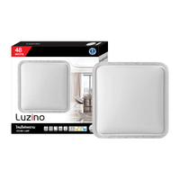 โคมไฟเพดาน พร้อมรีโมต LED 48W Tri-Color รุ่น PC-0987-500 SQ-CL สีใส