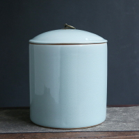 茶餅罐普洱七子餅密封儲存罐 陶瓷大號茶葉罐6斤裝散裝家用盒通用