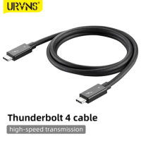 URVNS Thunderbolt 4 Cable, 0.8/1 Meter, 40 Gb/s Data Transfer, 100W Power Charging, Compatible with Thunderbolt 4/3, USB-C, USB4