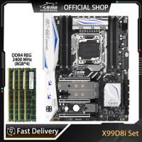 JINGSHA X99 D8I Motherboard LGA 2011-3 Kit With DDR4 4*8G=32GB ECC REG RAM Support XEON E5 V3V4 Series WIFI High-end Game Boar