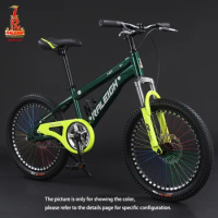 RALEIGH 18inch 20inch 22inch Mountain Bicycle Bike Single Speed MTB Disc Brake Student Bicycles High Carbon Steel Frame