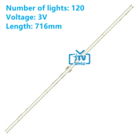 2 PCS LED Backlight strip for Tcl 65p6us 65p6