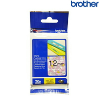 Brother兄弟 TZe-UP31 史努比粉底黑字 標籤帶 卡通護貝系列 (寬度12mm) 標籤貼紙 色帶