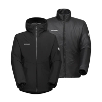 【Mammut 長毛象官方直營】Alto Light 3 in 1 HSHooded AF 兩件式防水保暖外套 男款 黑色 #1010-30860