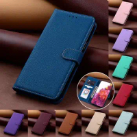 Solid Color Leather Flip Cover for Xiaomi Poco X5 Pro Poco M4 Pro X4 Pro Poco X3 Pro Wallet Case for Xiaomi 11 12 13 12T 11T 10T