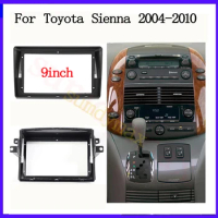 2Din 9" big screen android Car radio Frame Fascias Adapter For Toyota Sienna 2006-2010 car Radio Dask Kit Fascia