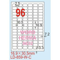 【龍德】LD-859(圓角) 雷射、影印專用標籤-紅銅板 16.9x30.5mm 20大張/包