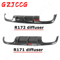 Carbon fiber Rear Bumper Lip Spoiler Diffuser Cover For Benz SLK Class R171 R172 SLK200 SLK250 SLK300 SLK350 SLK55 2005-2019