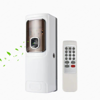 Remote Control Automatic Air Freshener Spray Dispenser Desktop/Wall Mounted Perfume Dispenser Suit 300ml Can for Bathroom Toilet