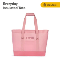 RTIC Everyday Insulated Tote Bag, 35 ltr Insulated Cooler Bag, Leak-Free Interior, Dusty Rose