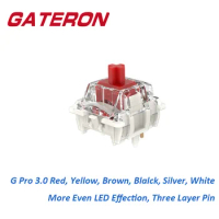 GATERON G Pro 3.0 3pin 5pin SMD RGB Linear Tactile Black White Yellow Red Silver Brown Switch Mechanical Keyboard Pre Lubed
