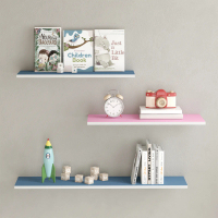 déTrend Decorative Floating Wall Shelf Wall Mounted Shelf Space Saving (No Bracket) L011
