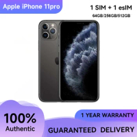 99% New Ready Stock Apple iPhone11 Pro 5.8" Face ID 64/256 A13 Bionic IOS iPhone 11 Pro Genuine Unlocked 4G LTE IPhone 11pro