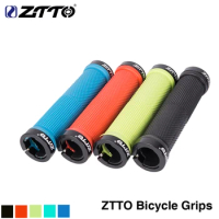 ZTTO 1 Pair MTB Road Cycling Lockable Handle Grip Anti slip Grips for Folding Bike Handlebar bicycle parts AG-16 Alloy + Rubber
